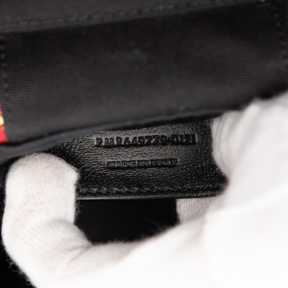 Pre-Loved Saint Laurent Grain de Poudre Quilted 80s Vanity Bag - Picture 6 of 7